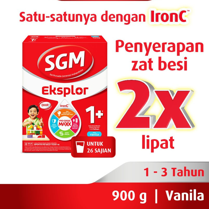 

PROMO DI BULAN INI SGM Eksplor 1+ Vanila Madu 900gr Nutrisi Penting