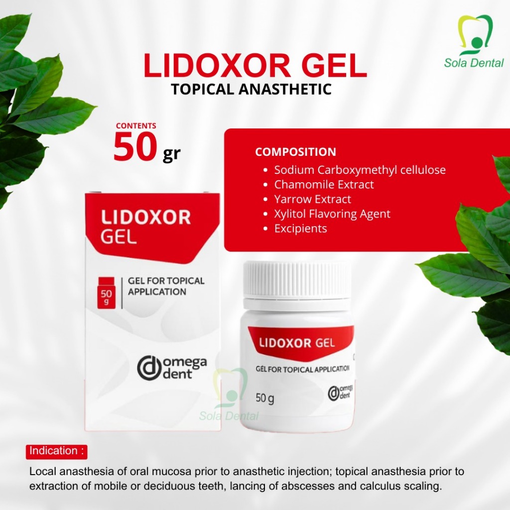 Omegadent Topical Anastesi Gel / Lidoxor Gel Topical Anastesi