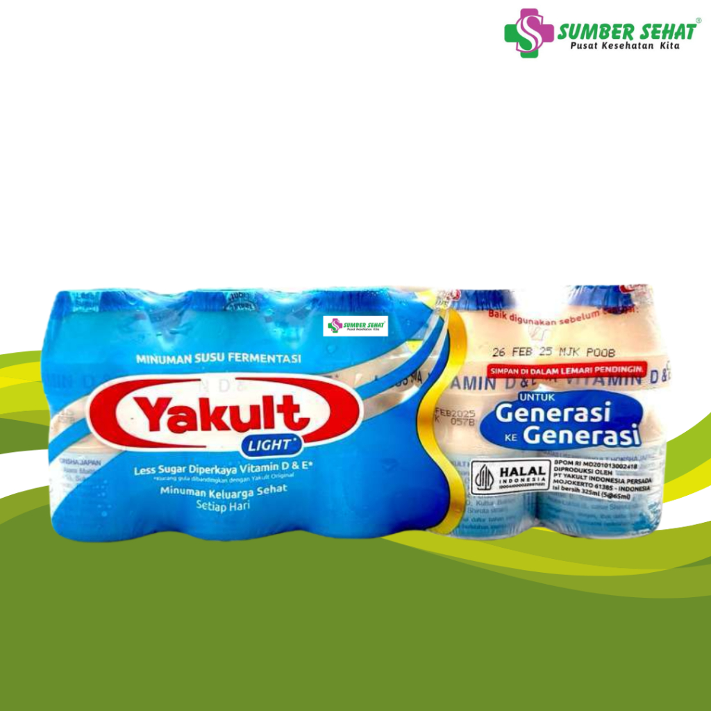 

YAKULT LIGHT (LESS SUGAR) SLOP 5 BOTOL