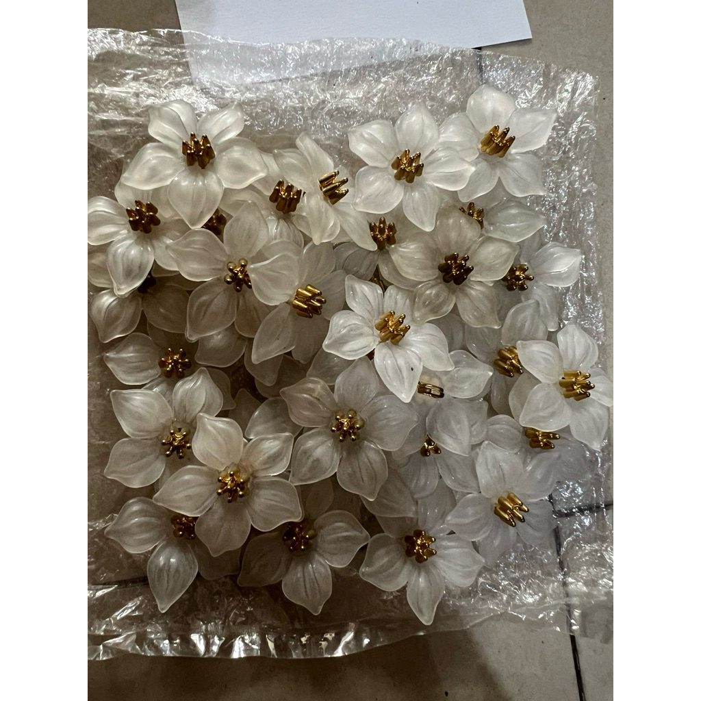 Kancing Bunga Vintage