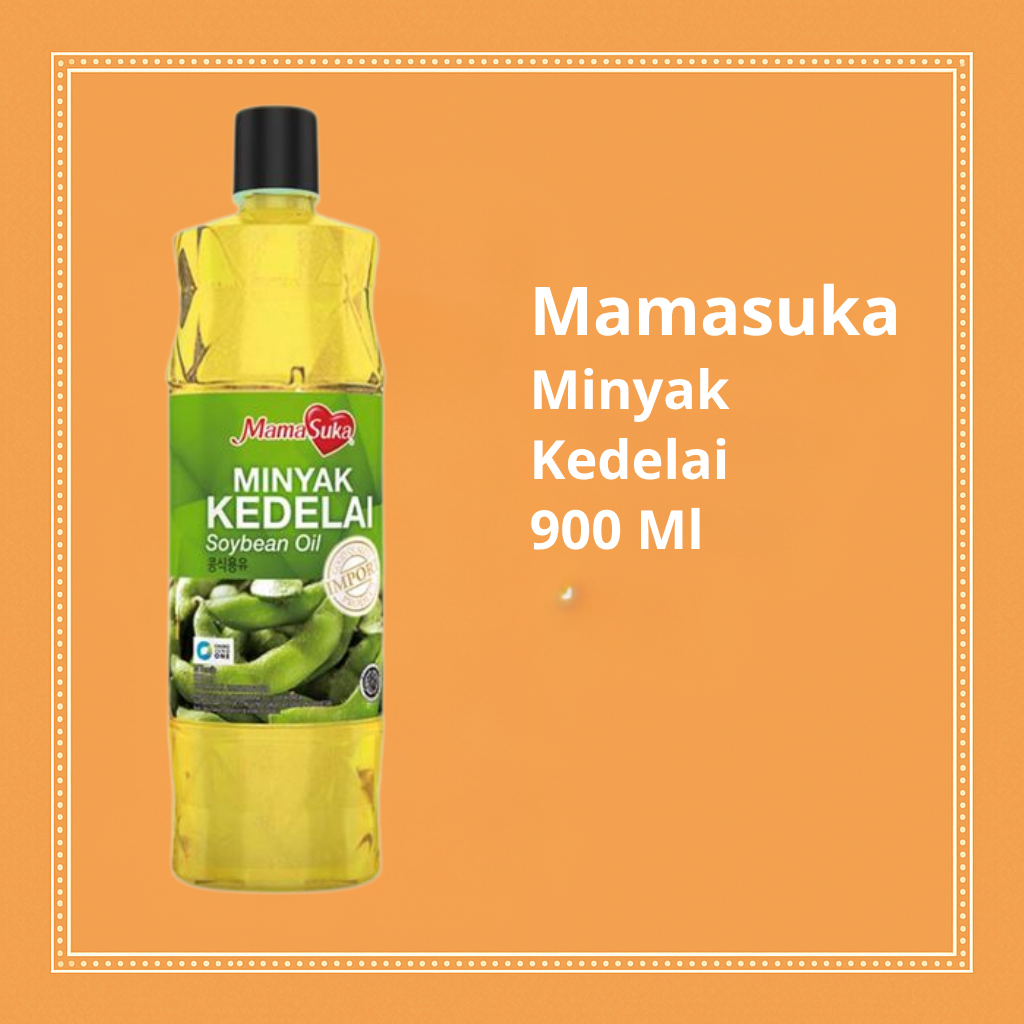 

Mamasuka Minyak Kedelai 900ml - Minyak Nabati Sehat dan Jernih untuk Masakan Harian