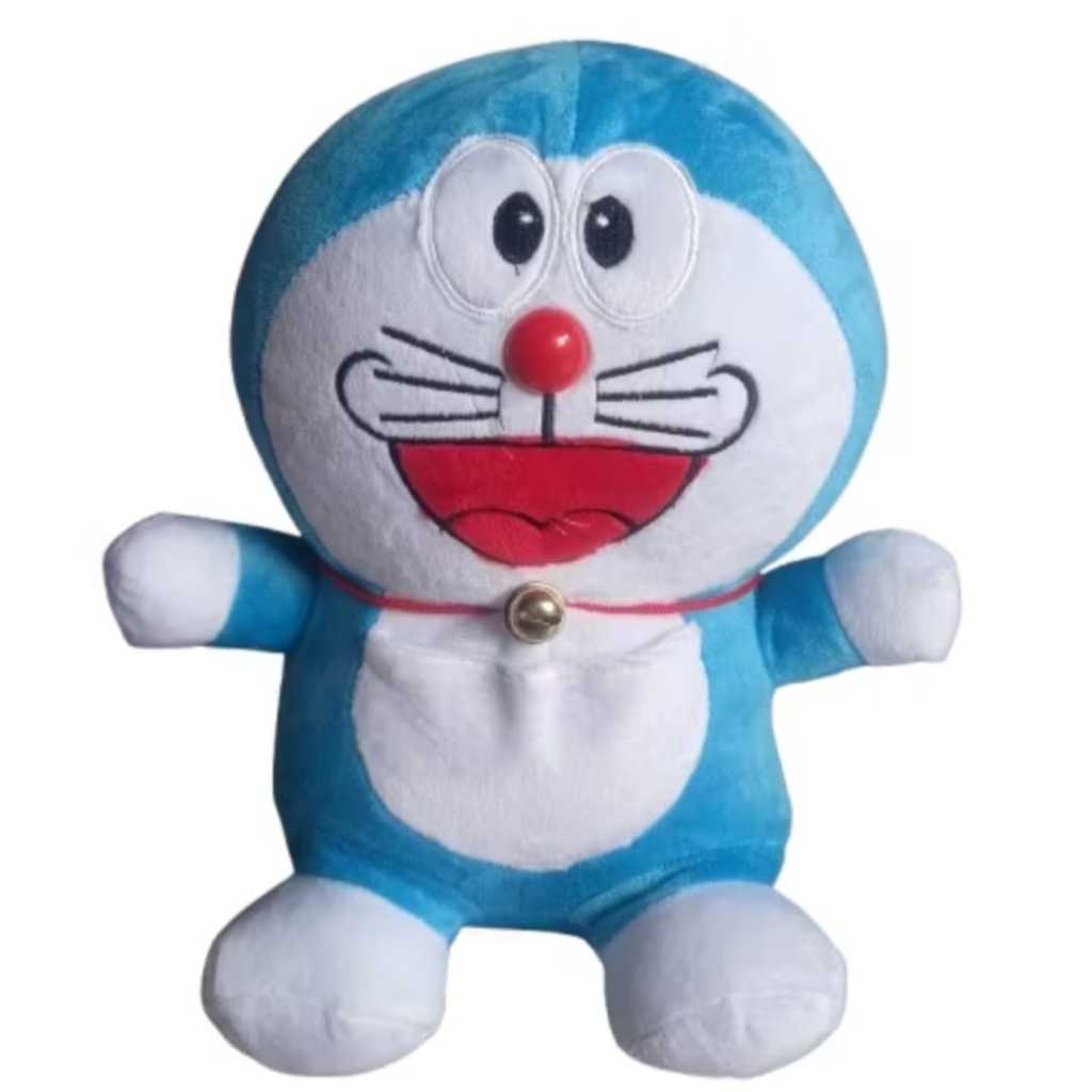 Boneka Doraemon Lucu Ukuran 30 cm – Bahan Yelvo Lembut, Karakter Kartun Favorit Anak