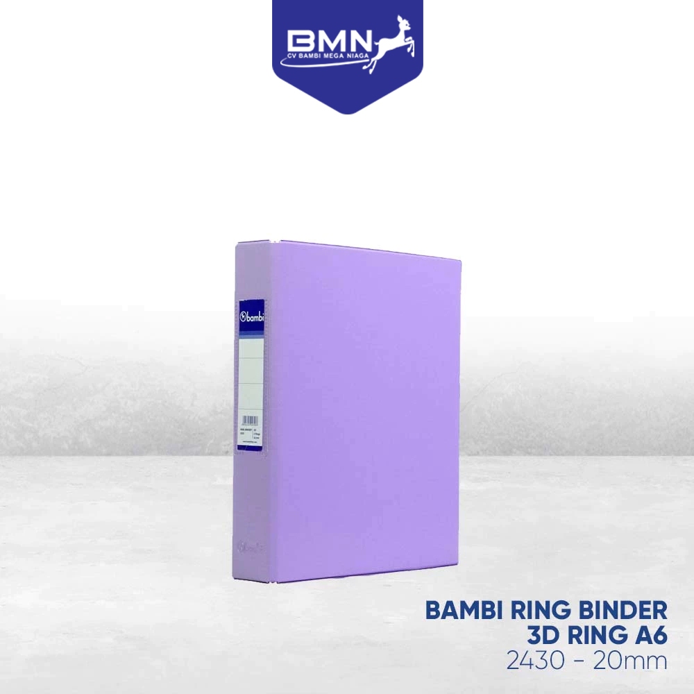 

Bambi 3 Ring Binder 2430 Pastel Purple & Pink - A6 Photocard/Namecard/Presentation/Album