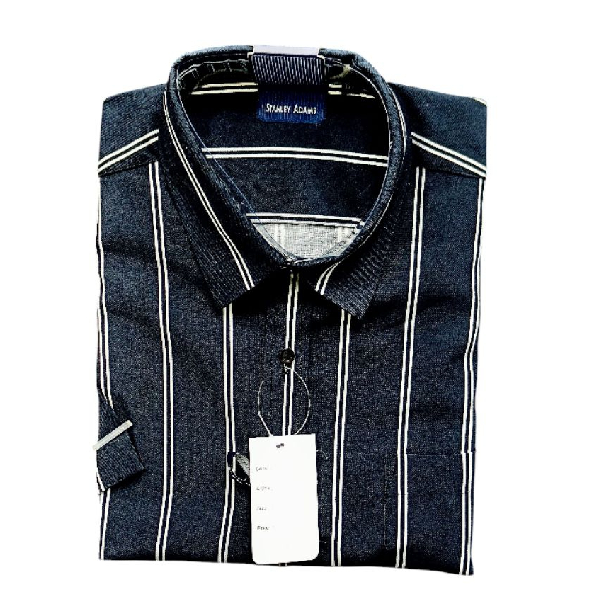 Kemeja Pria Stanley Adam Original Kerja Kantor Formal Lengan Pendek