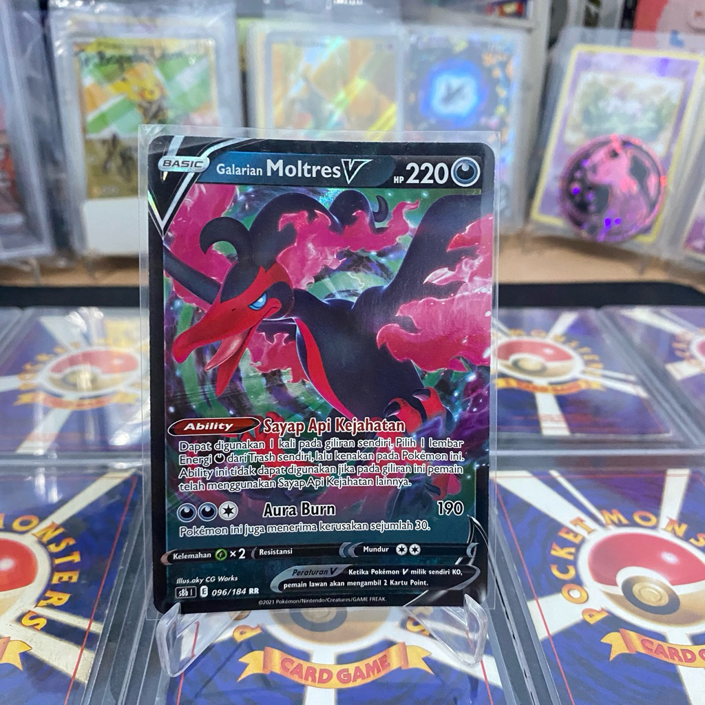 Galarian Moltres V 096/184 RR TCG Pokemon Indonesia