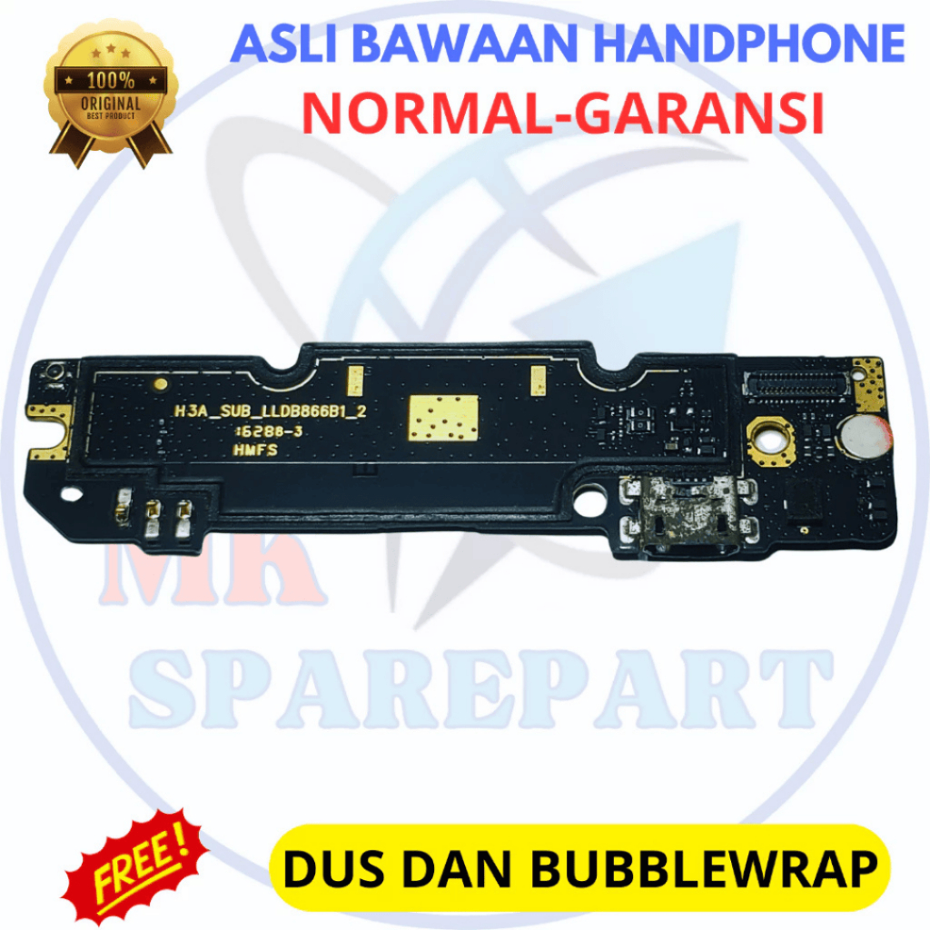 board cas hp xiaomi redmi note 3 ori copotan - papan konektor cas - original cabutan bawaan