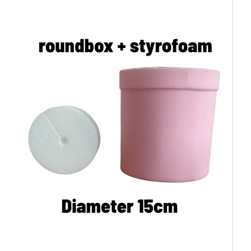 

Bloom box 15cm di lengkapi styrofoam di dalamnya