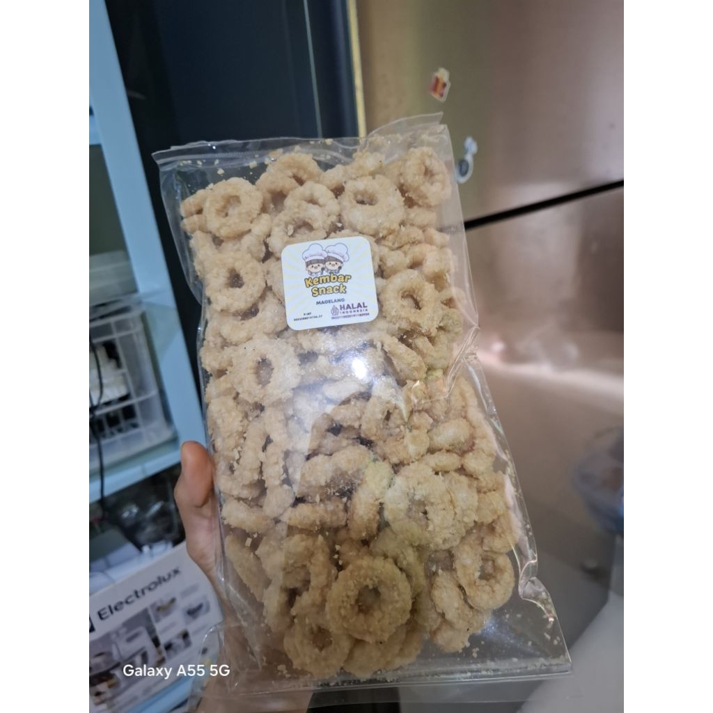 

Kripik lanting / klanting udang camilan ringan