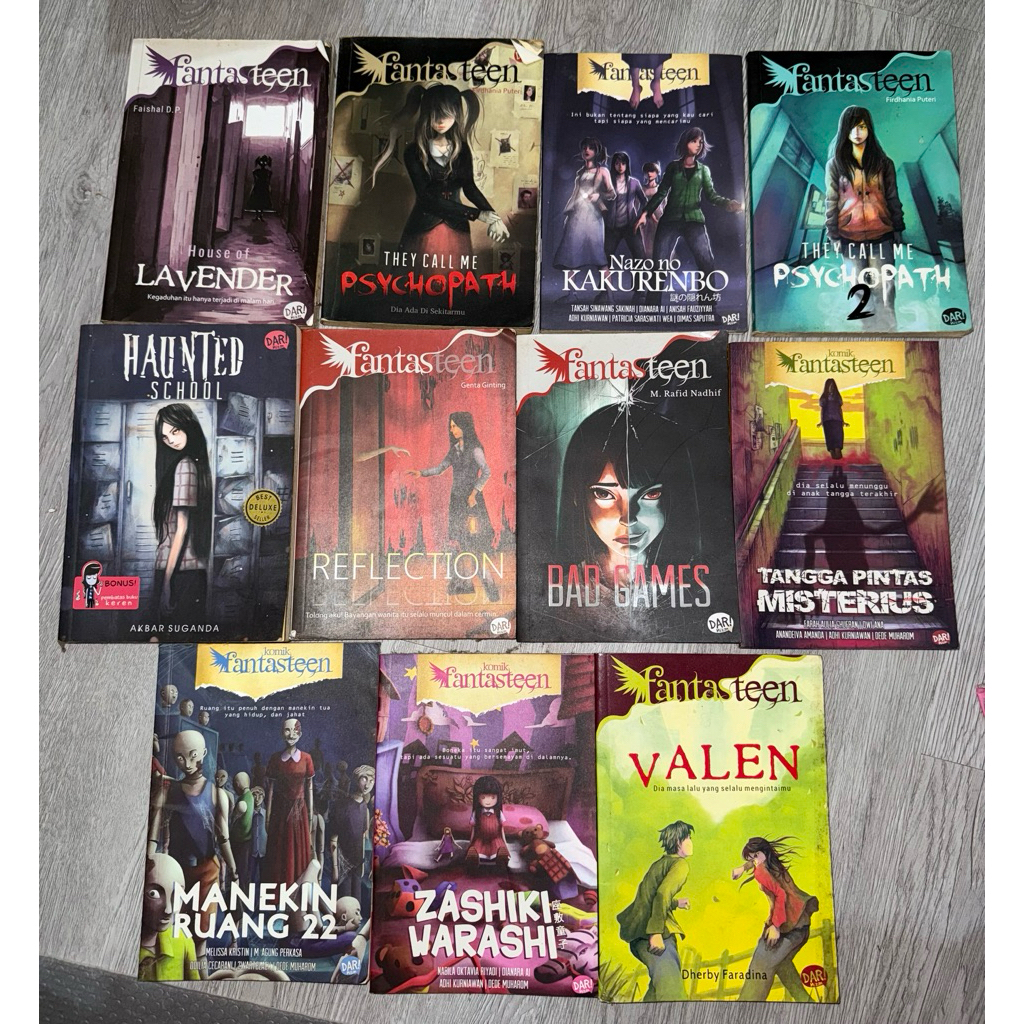 preloved novel komik horor fantasteen