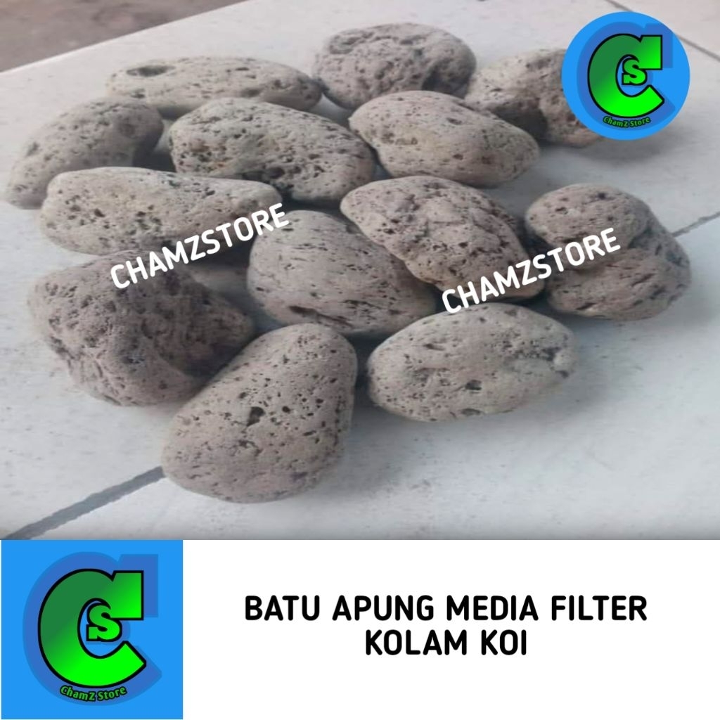 Seaningrum Batu Apung 20Kg Media Filter Kolam Koi / Batu Apung Karungan / Batu Apung Media Filter /