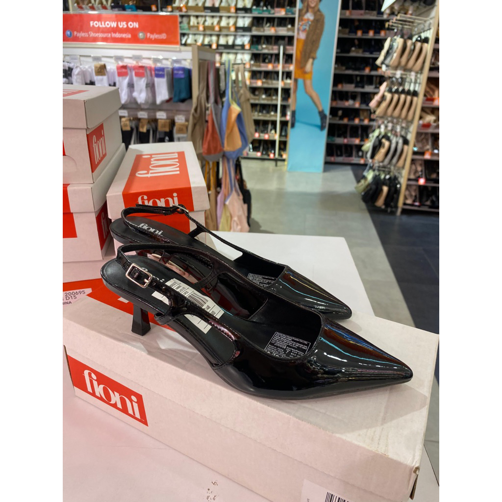 Payless Fioni Womens Annikki Slingback Heels - Black harga normal 469.000