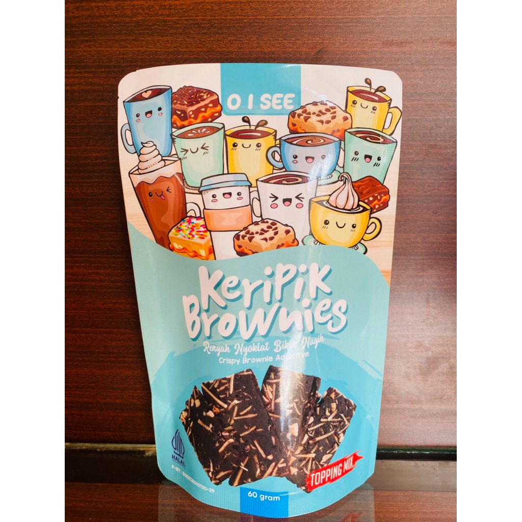 

Keripik Brownies O I See Topping Mix Enak Renyah Homemade Berat 60 gram.