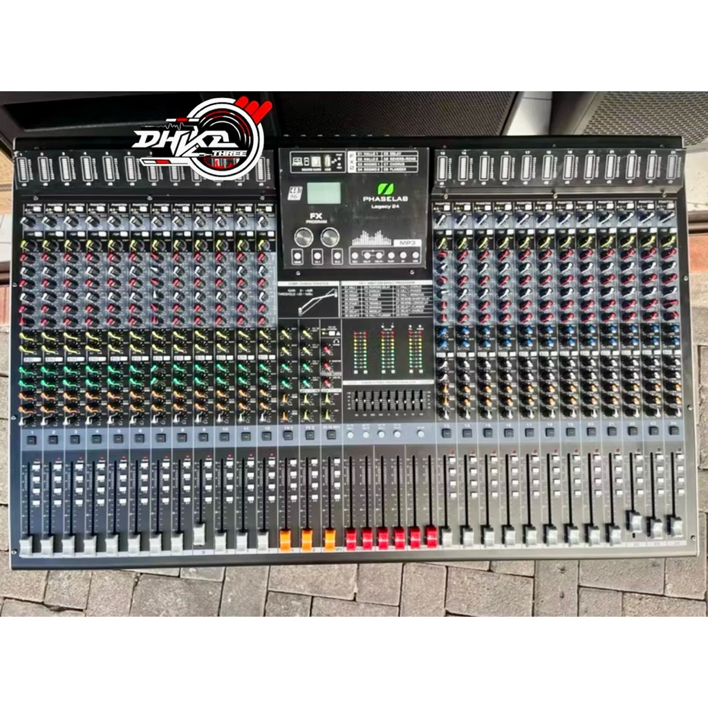MIXER PHASELAB LEGACY 24 CHANNEL BARU 6 TONE, 7AUX, Double Efx with edit a dan b / Mixer Audio Phase