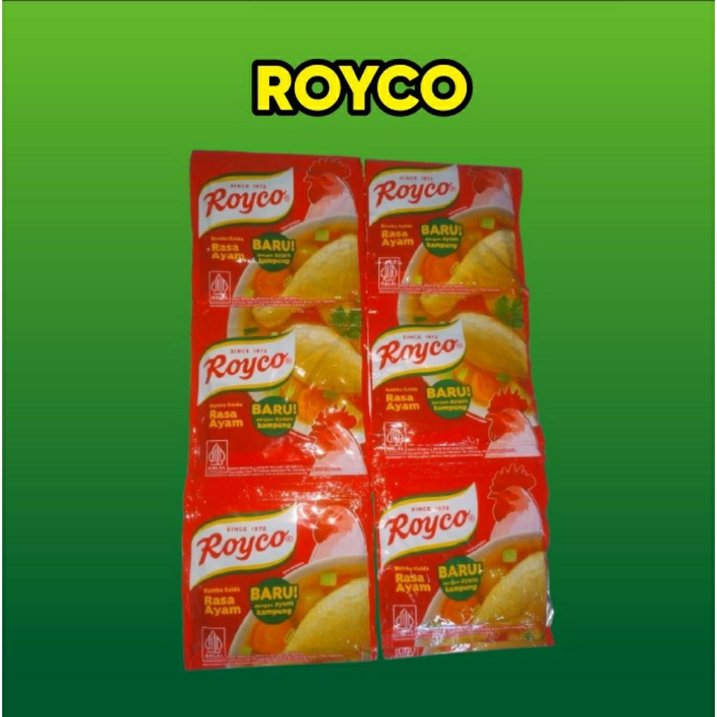 

ROYCO ( AYAM ) KEMASAN SASET 8 GRAM .