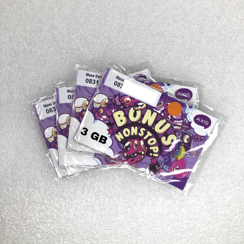 Axis Kartu Perdana Kuota 3GB Paket Data Internet NASIONAL - Promo Murah XLAxis