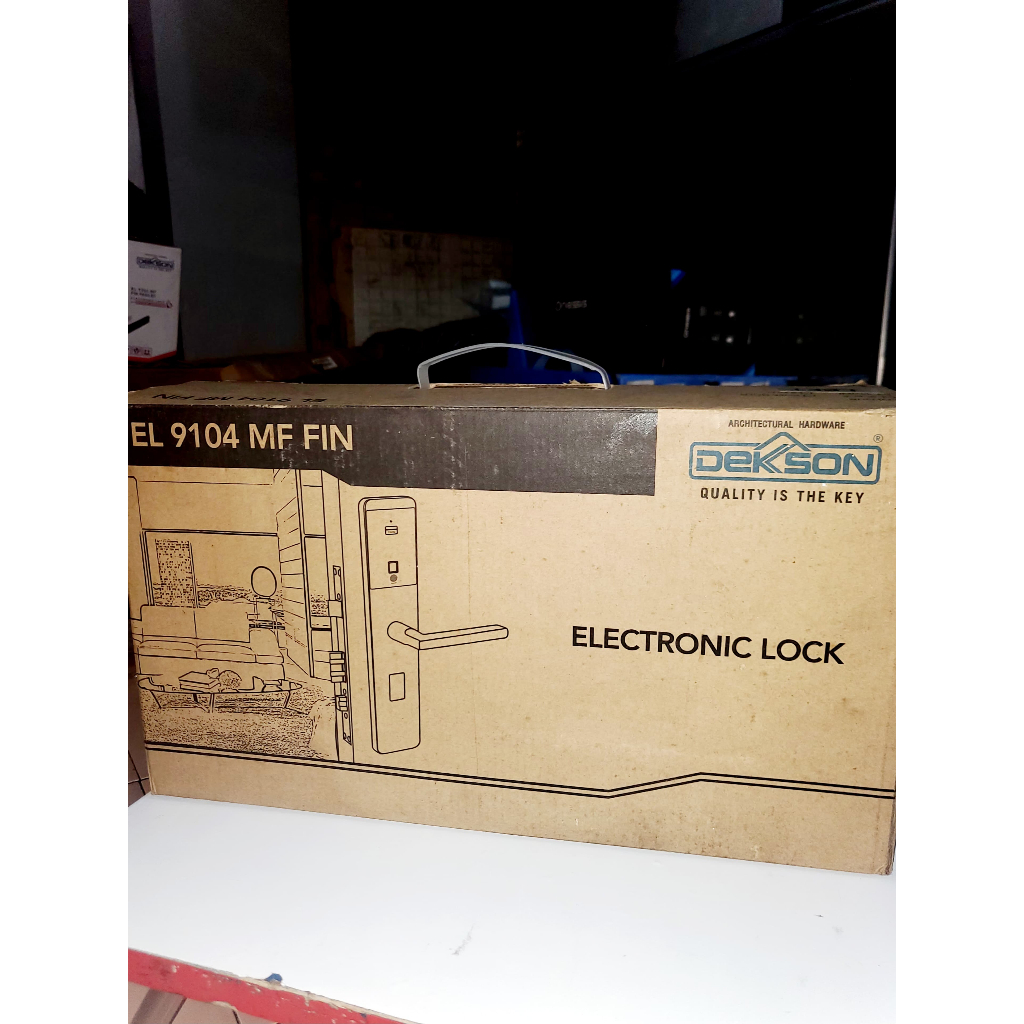 Electronic Lock Dekkson EL 9104 MF FIN (Hitam – Kiri)