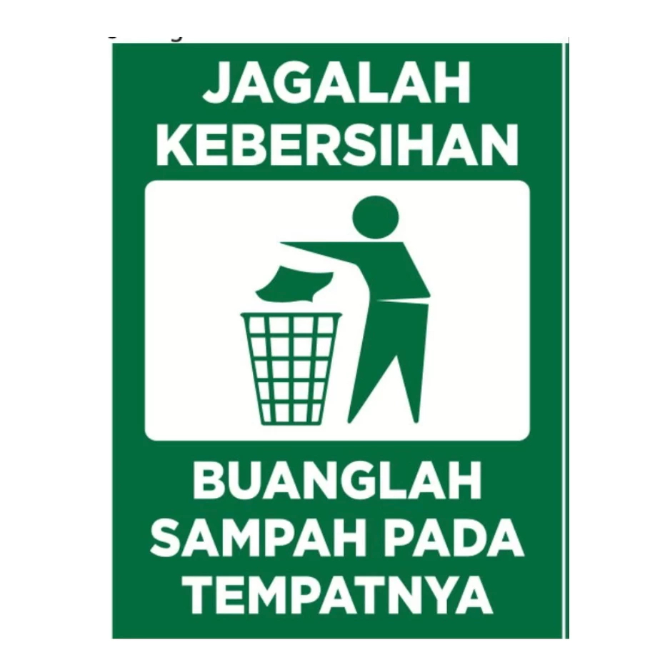 

STIKER JAGALAH KEBERSIHAN 10x15 cm BUANGLAH SAMPAH PADA TEMPAT NYA BAHAN VYNIL TAHAN AIR WLBEE