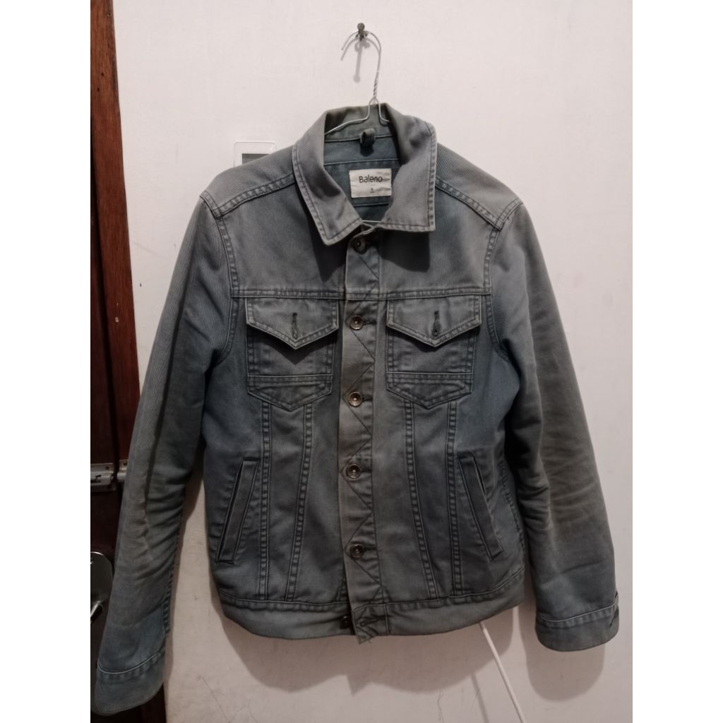 fortified jaket jeans second pria wanita