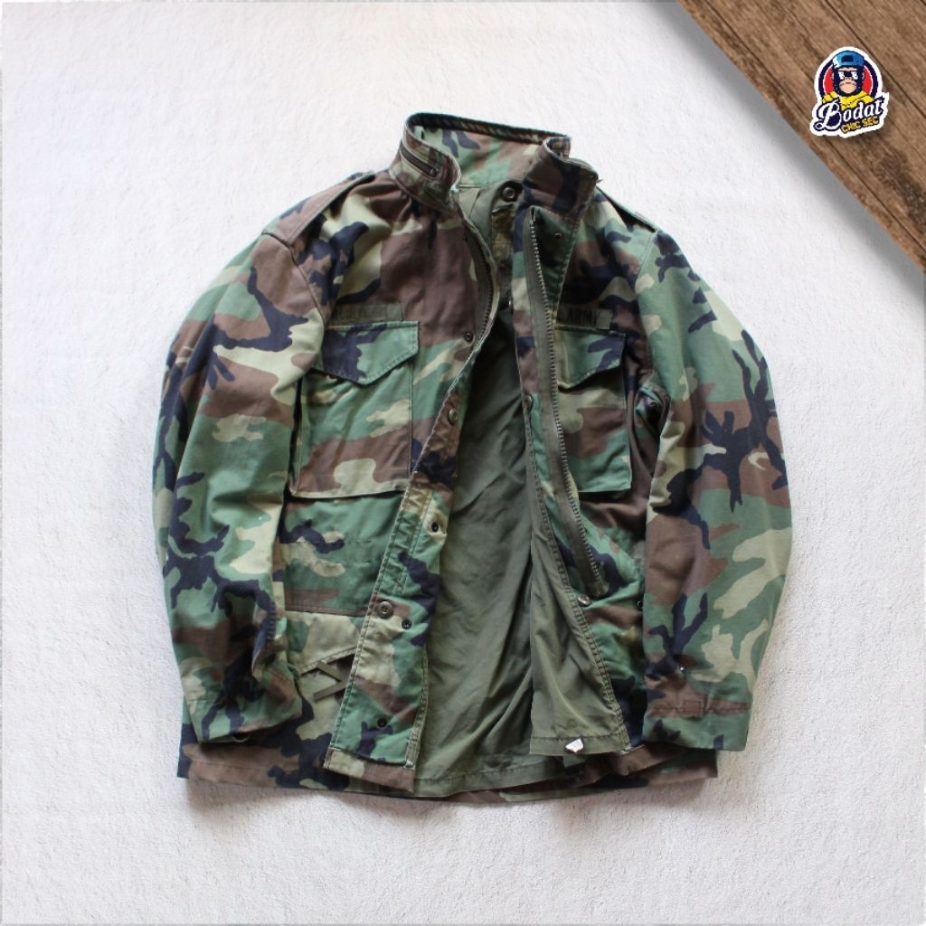 Military Surplus Field Jacket m65 '90s WoodLand Camo Original us Army