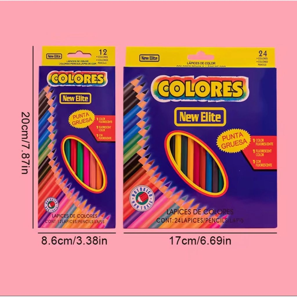 

Pensil warna superior quality,colour pencil mates,warna cerah,24 stationery.