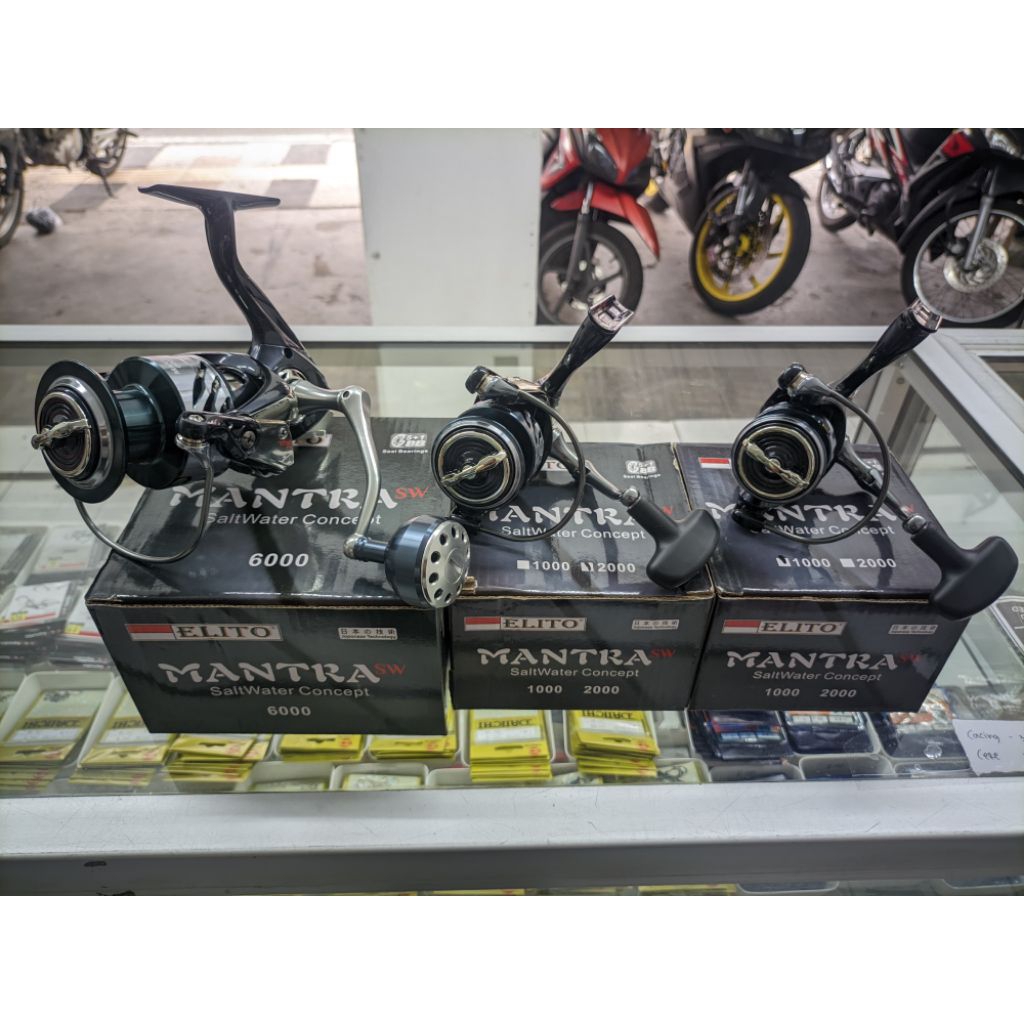 Reel Elito Mantra SW saltwater concept 1000 2000 6000 reel pancing spining air laut berkualitas