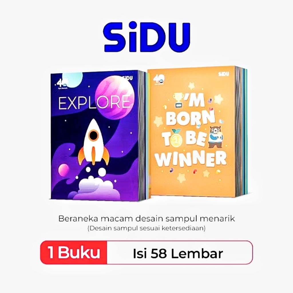 

Buku Tulis Sidu 58 Lembar 1 Pack [10 Buku]
