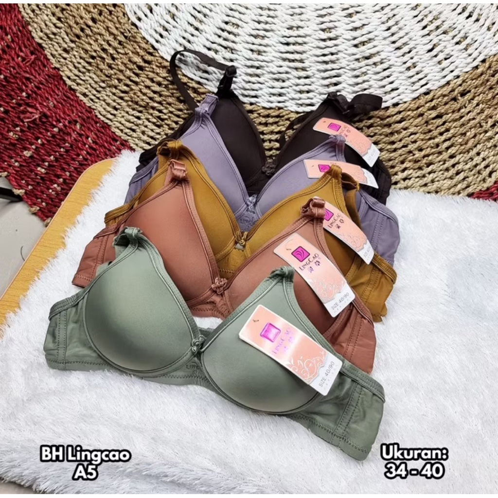Bra Lingcao A5 Original | Bh Busa Tanpa Kawat Lingcao | Bh Lingcao Premium