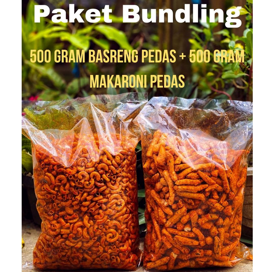 

PAKET HEMAT 500 GRAM MAKARONI PEDAS + 500 GRAM BASRENG PEDAS