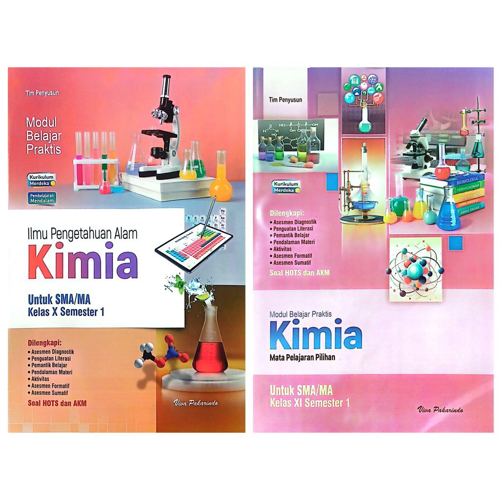 LKS VIVA PAKARINDO SMA SMK KIMIA KELAS 10 11 SEMESTER 1 GANJIL KURIKULUM MERDEKA TA.2025-2026 | VIVA