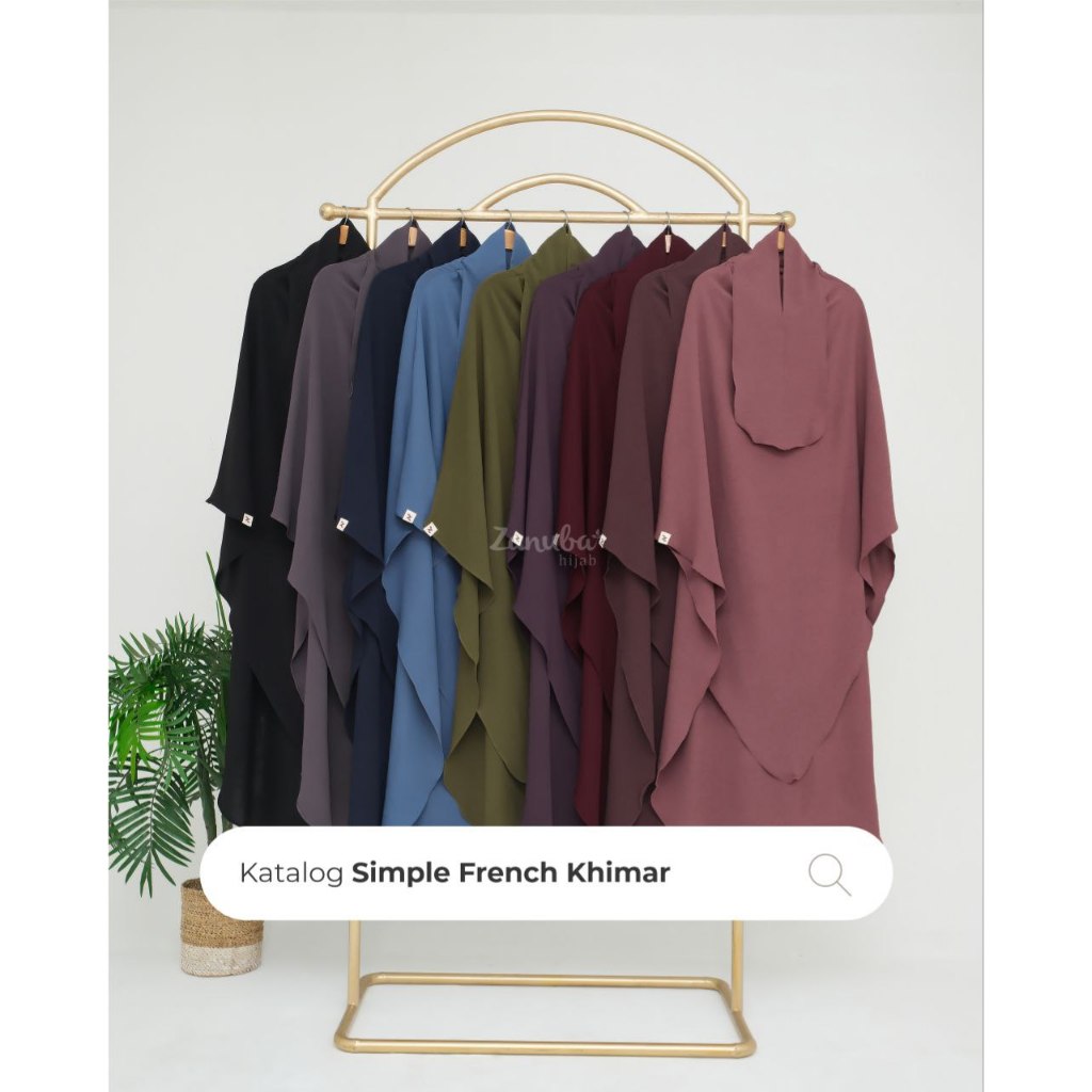 French Khimar FK Crinkle Jilbab Syarie Zanuba Hijab Official