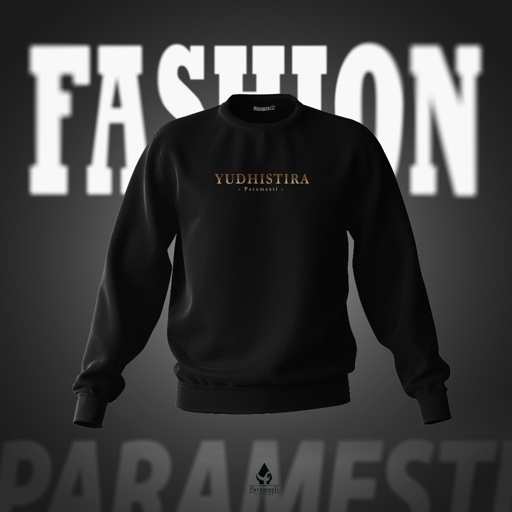 PARAMESTI: Sweater Couple Korean Style Motif Yudhistira Bahan Babytery Soft Hangat Tebal Nyaman