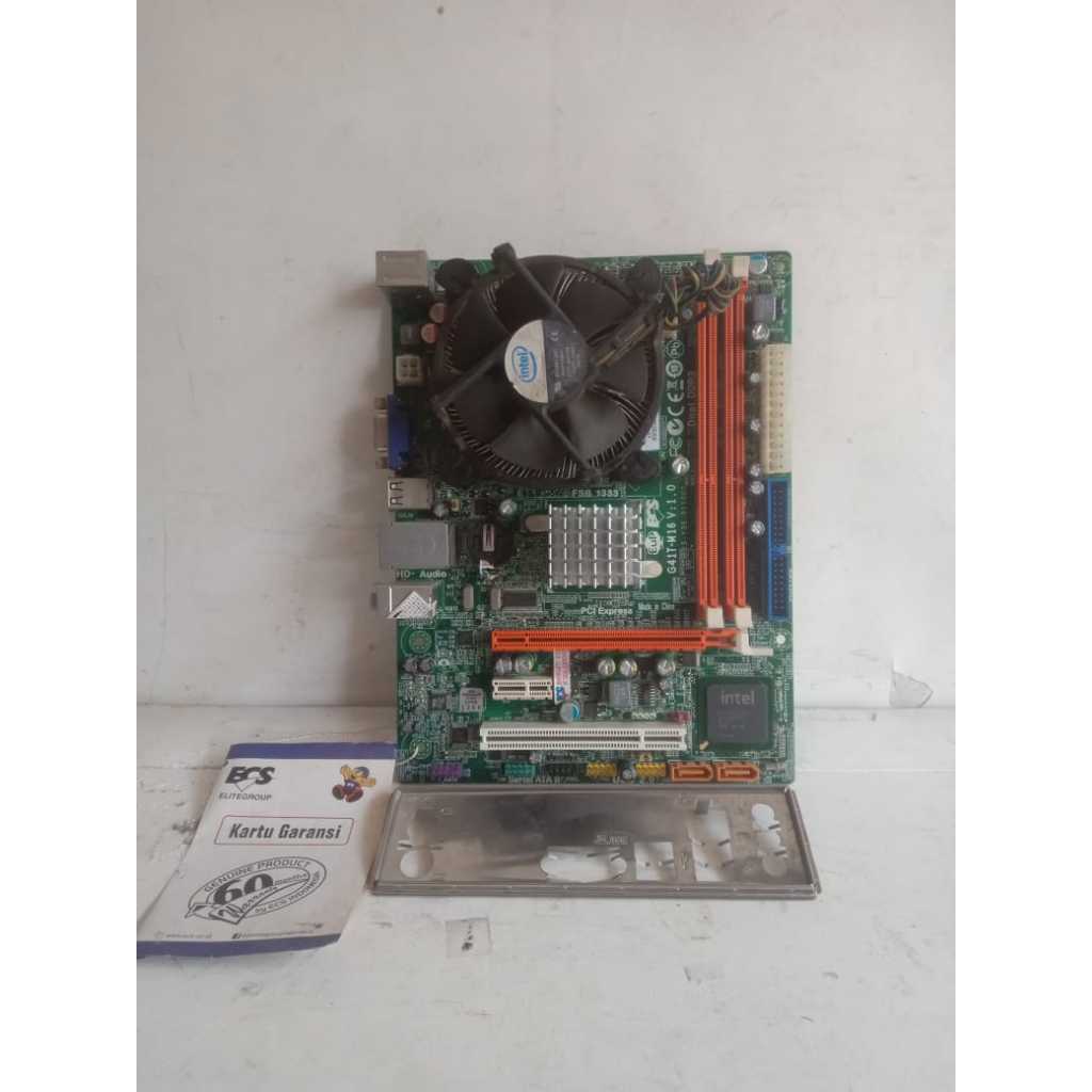 mainboard ecs g41t-m16 intel core duo e6750 ddr3 lga 775