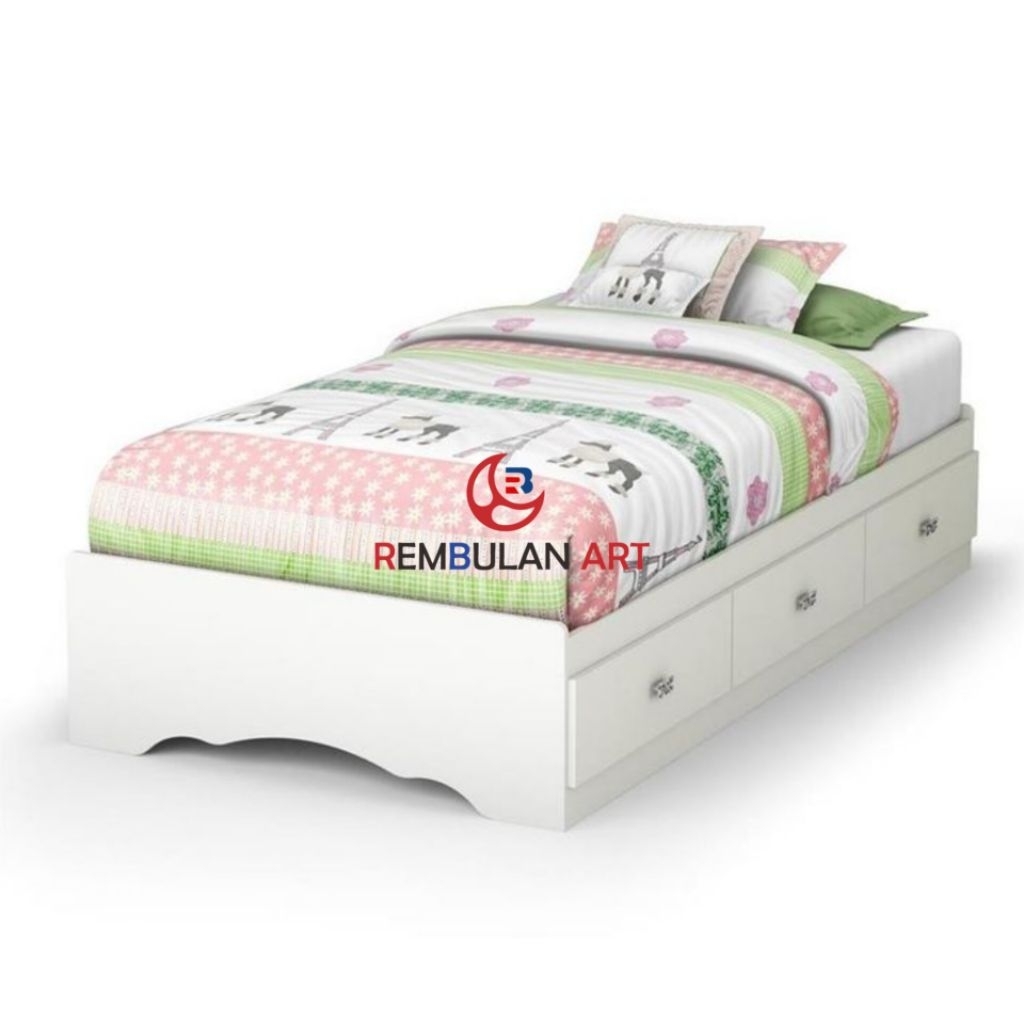 BED HOUSE MINIMALIS MODERN DIPAN ANAK LACI MODERN