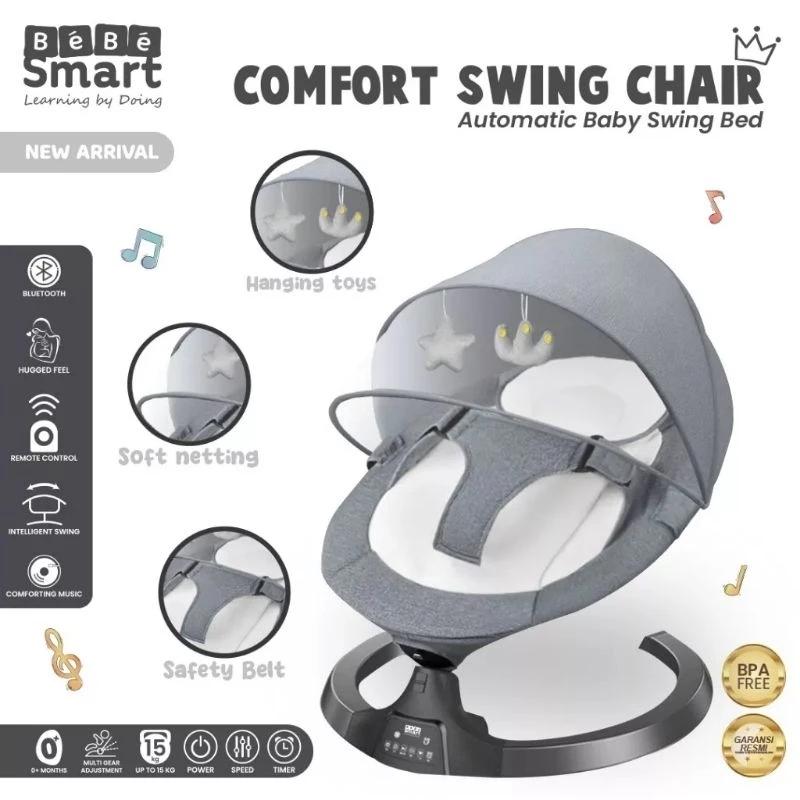 Bebe Smart Baby Swing Chair A Ayunan Bayi (Second tidak pernah di pakai hanya tes saja.))