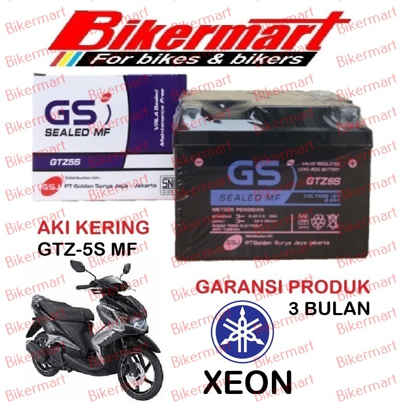 Aki Motor Yamaha Xeon GTZ5S Accu Kering MF