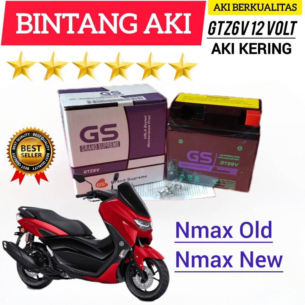Aki Motor Nmax Aki Motor Aerox Aki Motor Lexy Aki Motor GS Grand Supreme Aki Kering Accu kering GTZ6