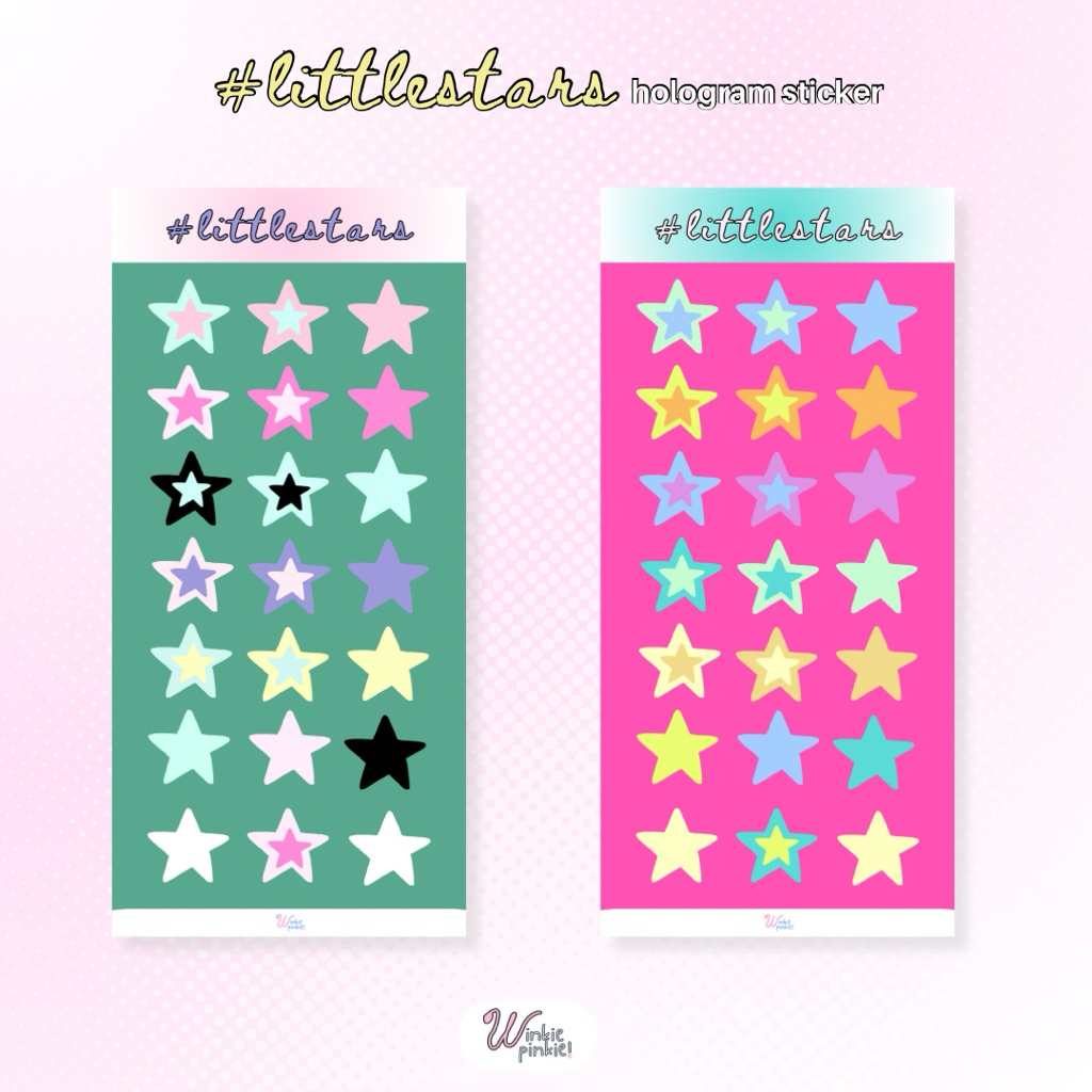 

#littlestars sticker | deco sticker | winkiepinkie!