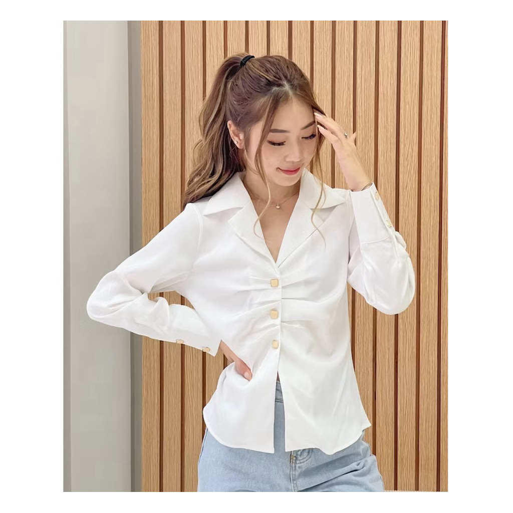 PRELOVED/KEMEJA/WANITA/SATIN