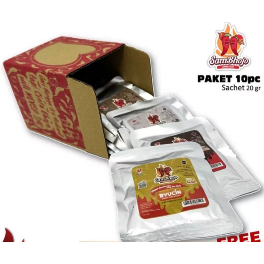 

paket sambal isi 25 biji hhh