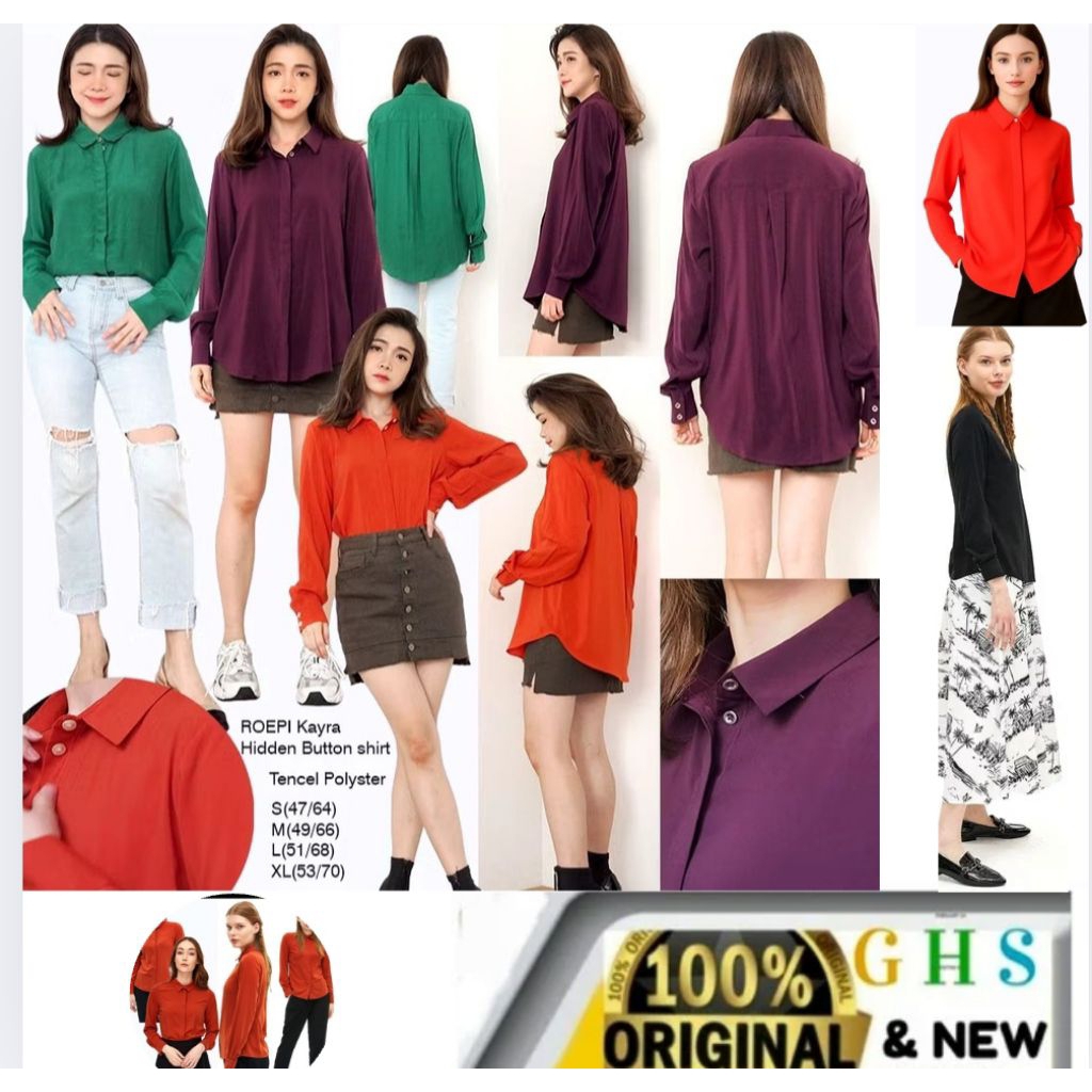 Kemeja Wanita Roepi Kemeja Kantor Wanita Kemeja Kerja Wanita Original Branded