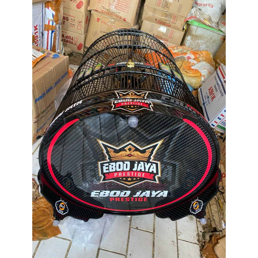 KANDANG/SANGKAR MURAI EBOD DECAL PVC CARBON TERBARU
