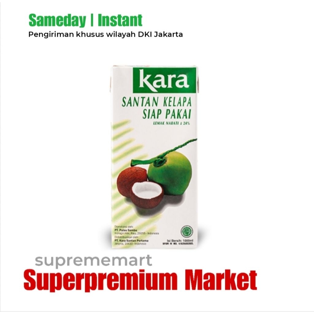 

Kara 1 Liter Santan Kelapa Asli 1000ml