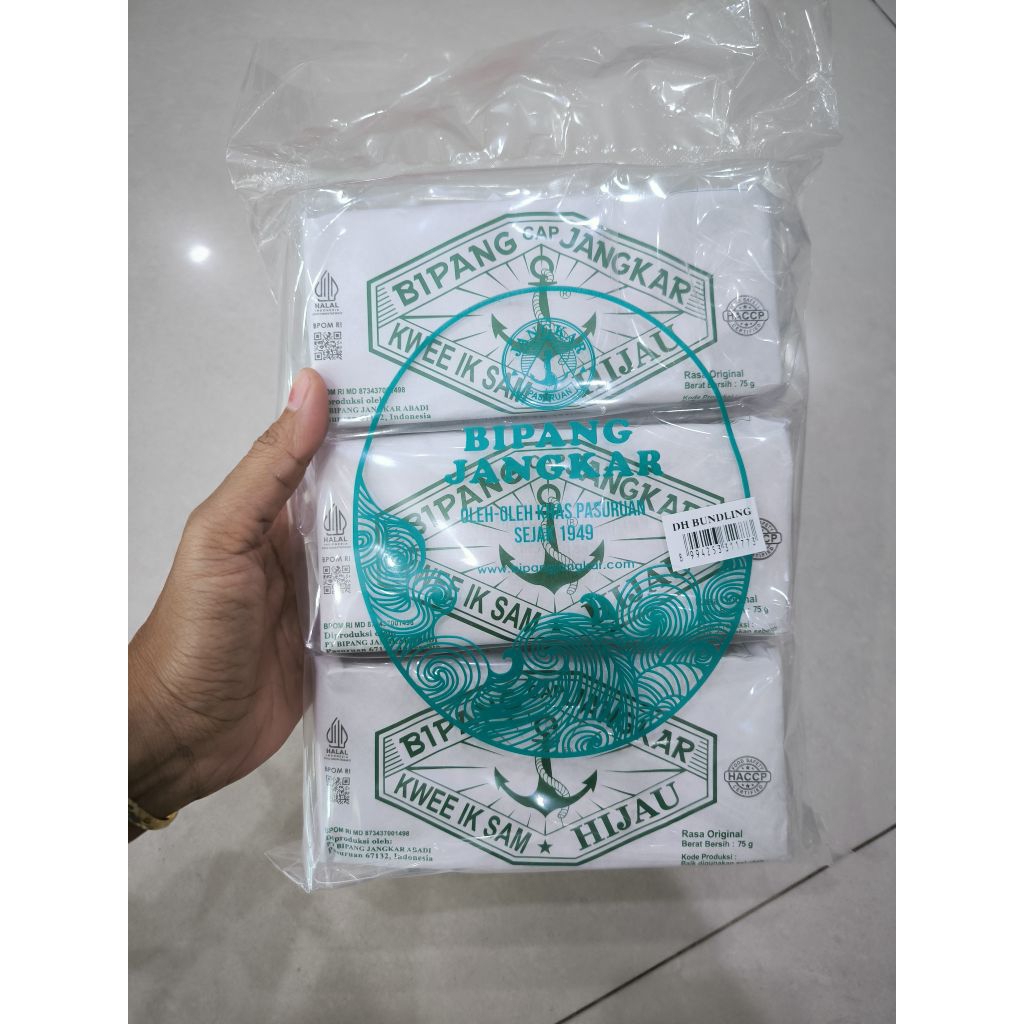 

BIPANG JANGKAR HIJAU Rasa Original (3 pcs x 75 gram)