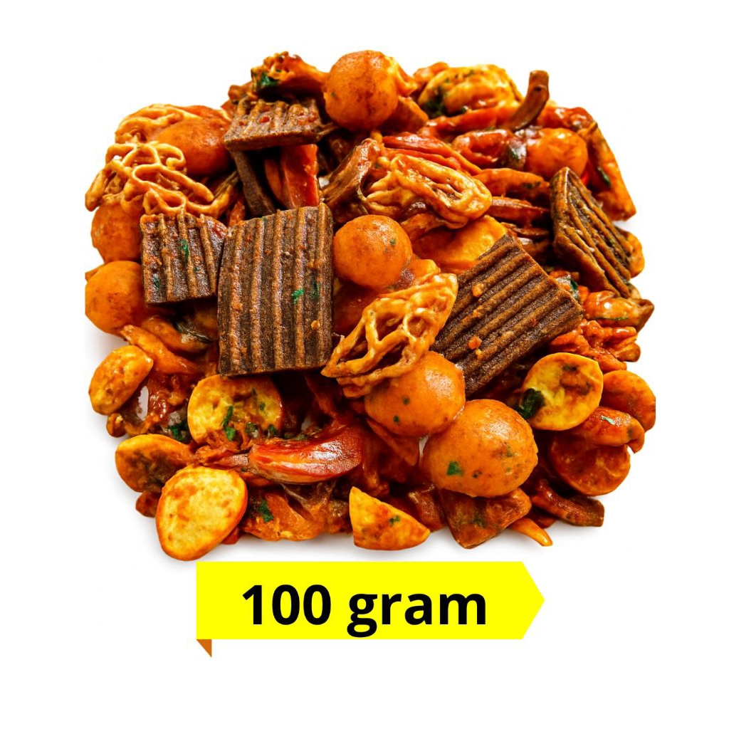 

Kerupuk Seblak Campur Pedas Daun Jeruk Mix 100 Gram