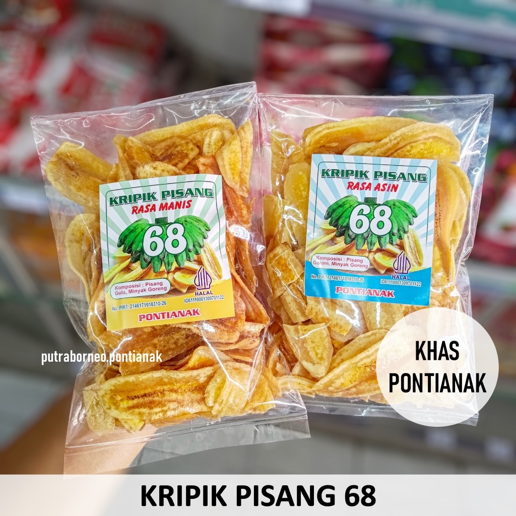 

Keripik Pisang Segedong 68 / Kripik Pisang / Keripik Buah Pontianak