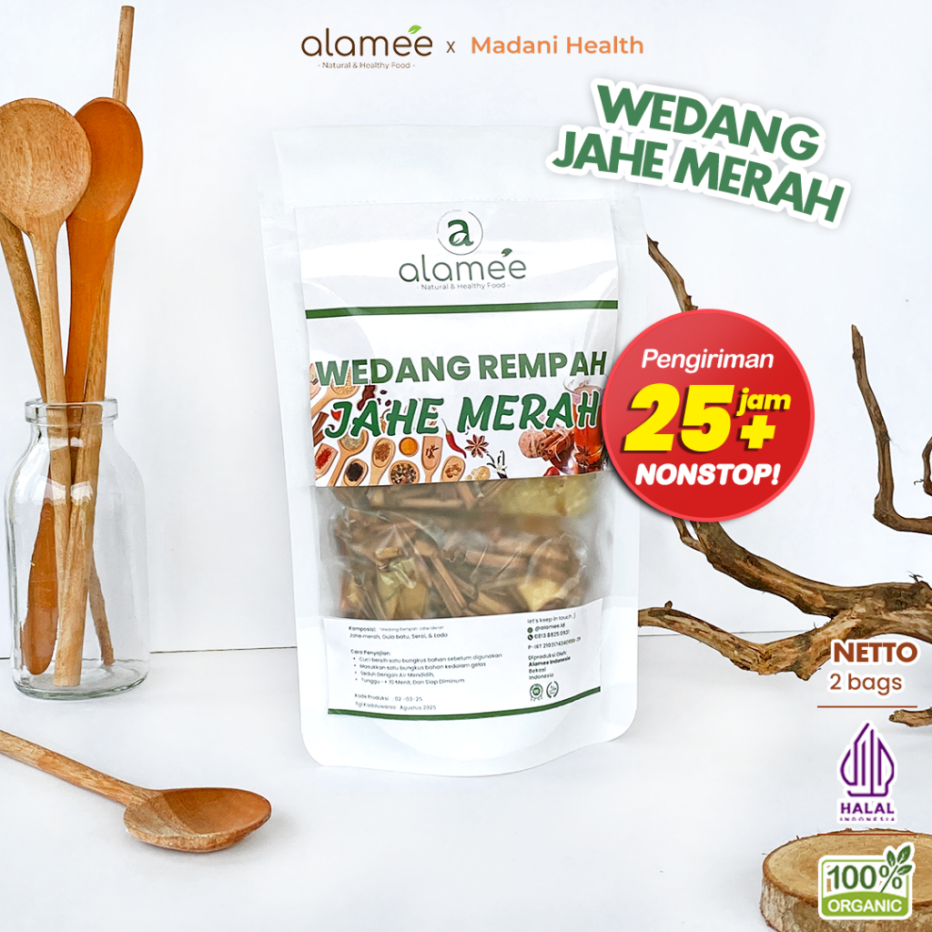 

ALAMEE Wedang Rempah Jahe Merah Komplit Tradisional Asli Rempah Minuman Herbal Alami Langsung Seduh