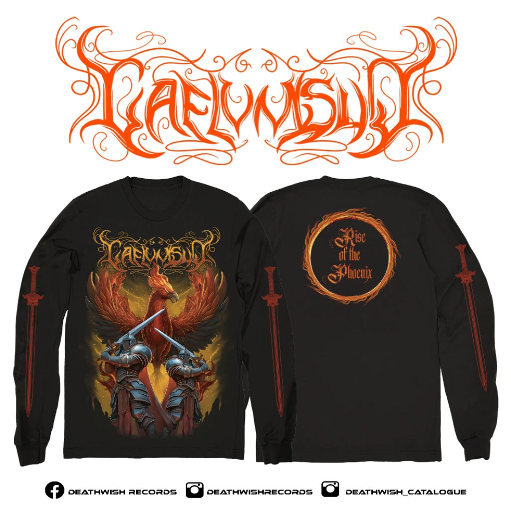 Caelumsun Longsleeve Rise of The Phoenix / Atmospheric Black Metal / Kaos Musik Rock & Metal