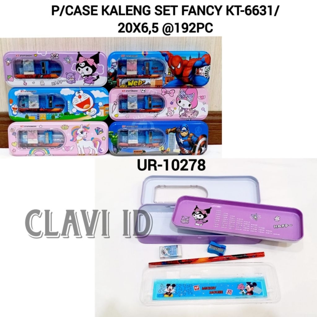 

10278 KOTAK PENSIL KALENG ISI LENGKAP KARAKTER KUROMI SPIDERMAN