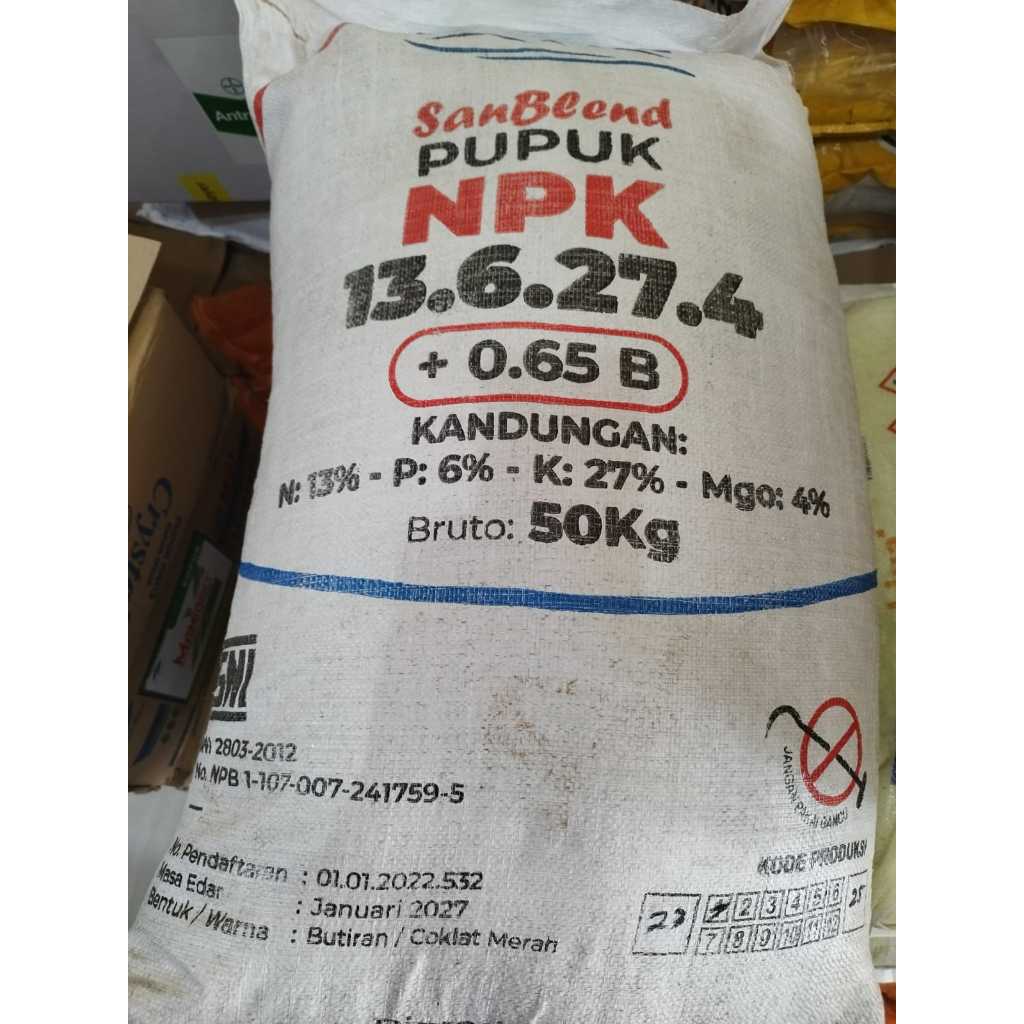 SanBend Pupuk NPK 13.6.27.4+0.65 B 50KG