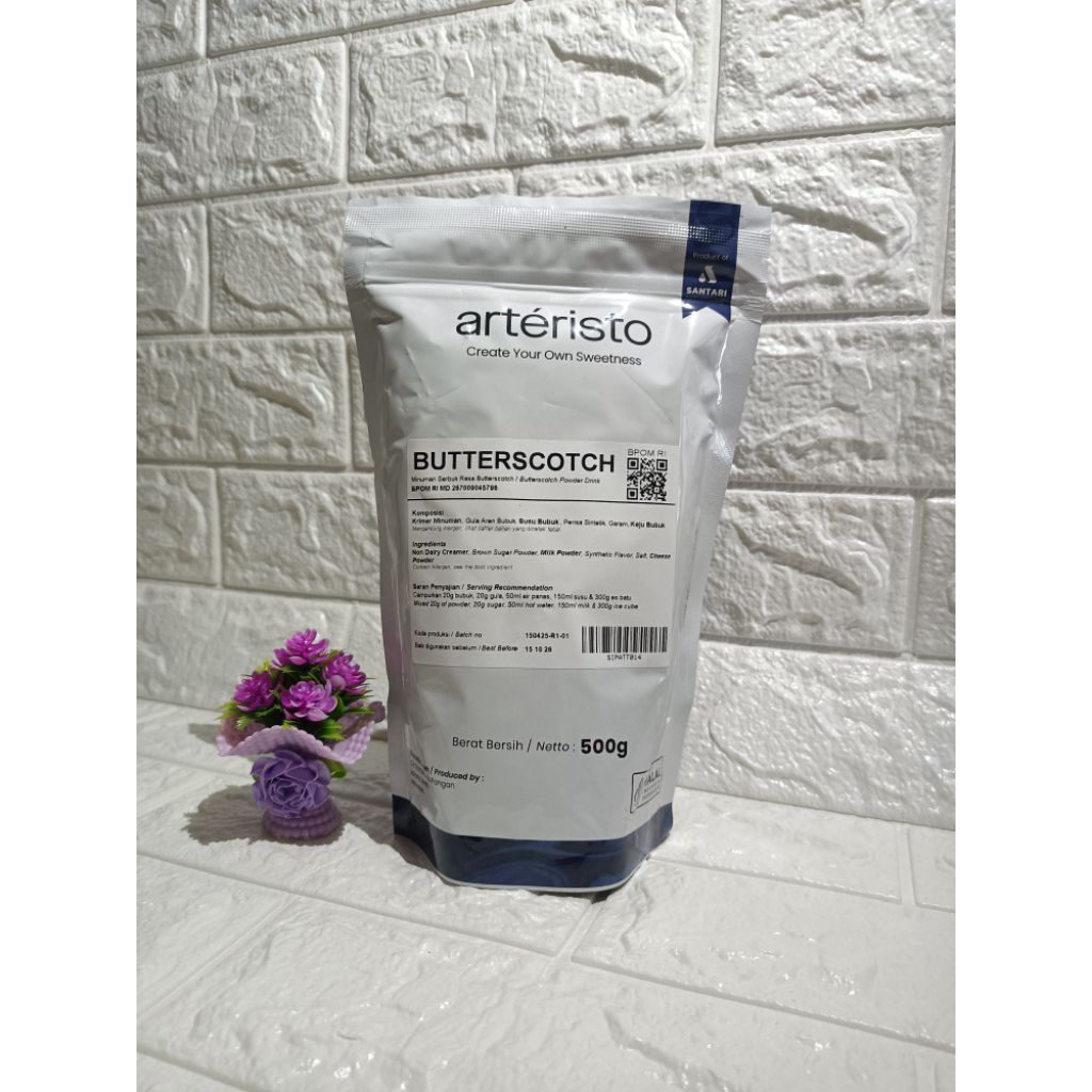 

Bubuk minuman ARTERISTO butterscotch 500gr